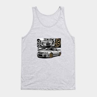 Skyline R Generation R34 Tank Top